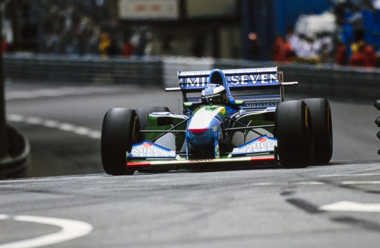 Schumacher op weg naar zijn eerste pole van 68.